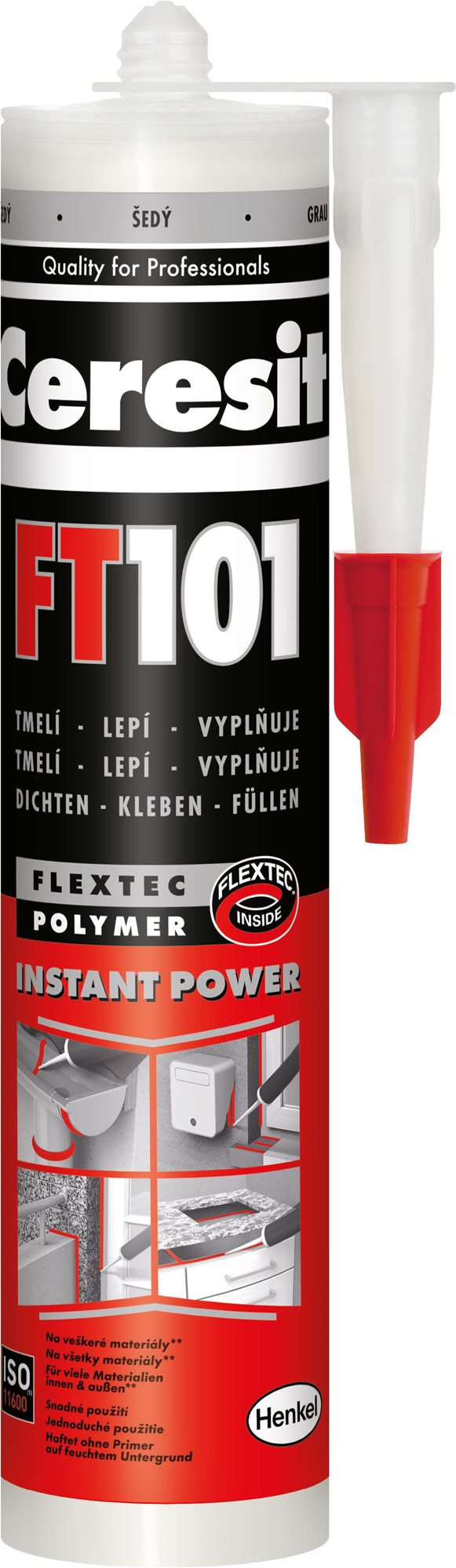 CERESIT FT 101 sivý 280 ml Tmel