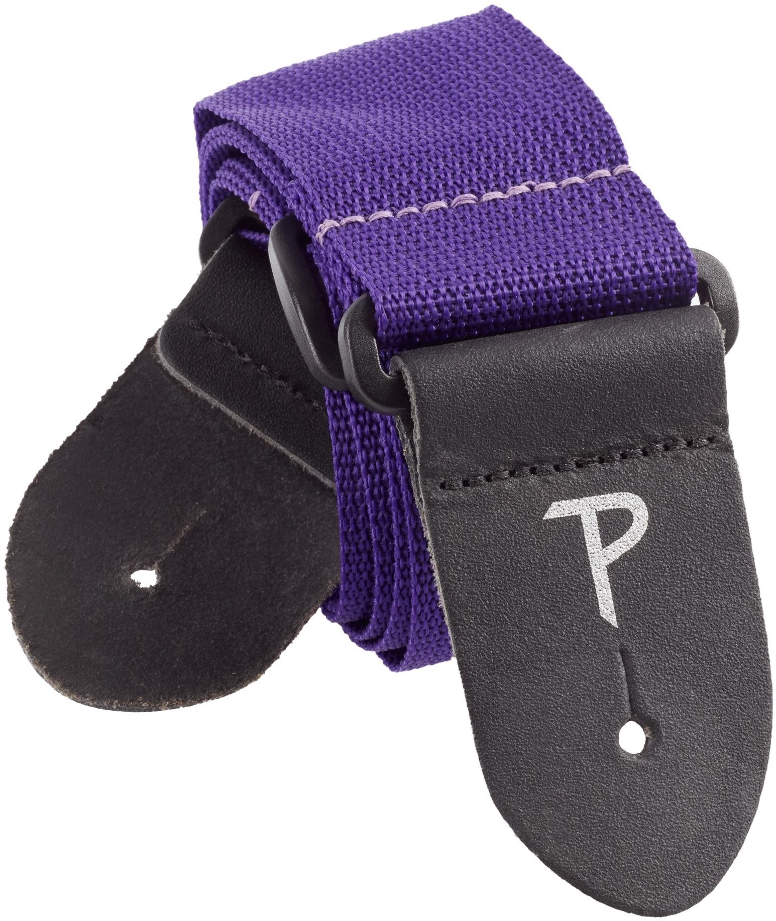 PERRISLEATHERS Poly Pro Extra Long Violet Popruh na gitaru