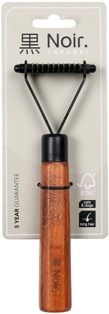 EBI Noir Japandi Furminator hrebeň typu hrable s 10 čepeľami na...