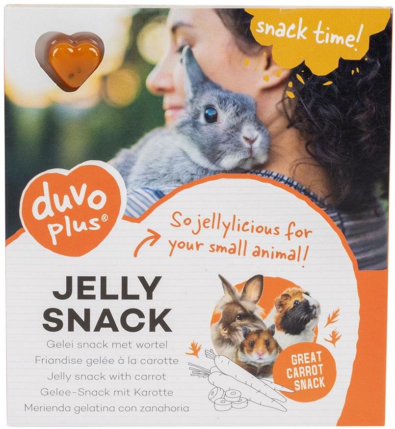 DUVO+ Jelly snack pre hlodavce 12 ks 1,2 g želé pochúťky s mrkvou...
