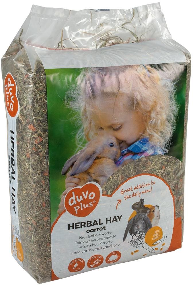 DUVO+ Špeciálny seno s mrkvou 1 kg Krmivo pre hlodavce