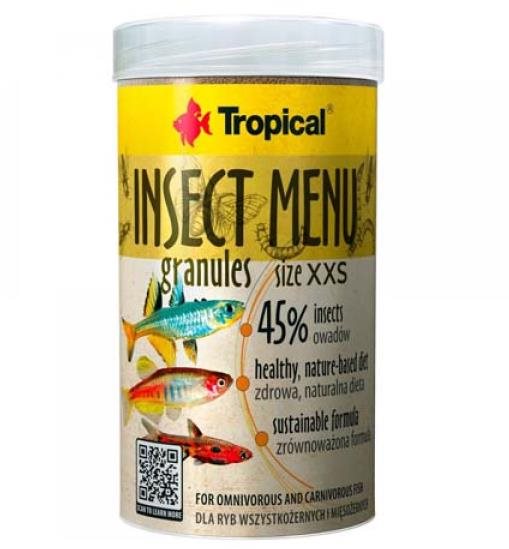 Tropical Insect Menu Granules Size XXS 100 ml Krmivo pre akváriové...