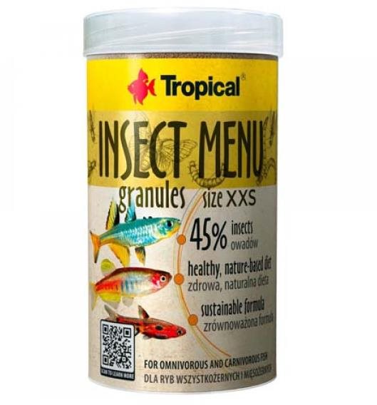 Tropical Insect Menu Granules Size XXS 1000 ml Krmivo pre akváriové...