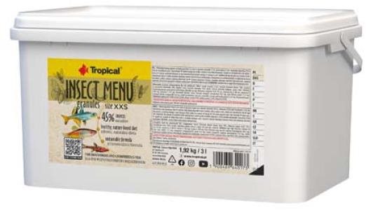 Tropical Insect Menu Granules Size XXS 3000 ml Krmivo pre akváriové...