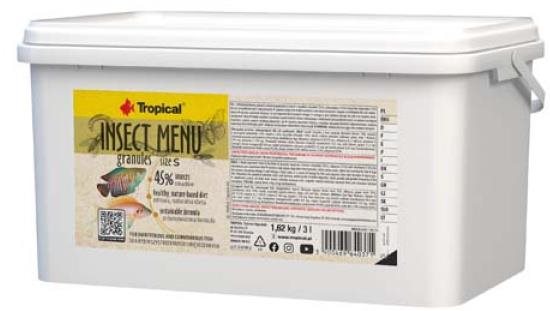 Tropical Insect Menu Granules Size S 3000 ml Krmivo pre akváriové...
