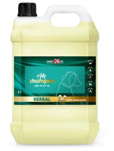Cobbys Pet Aiko Harbal Shampoo With Chamomile 5 l s harmančekom...