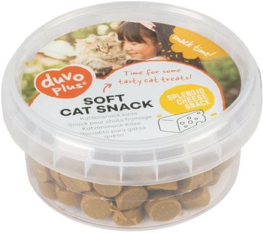 DUVO+ Mäkká pochúťka pre mačky 100 g syrová Maškrty pre mačky
