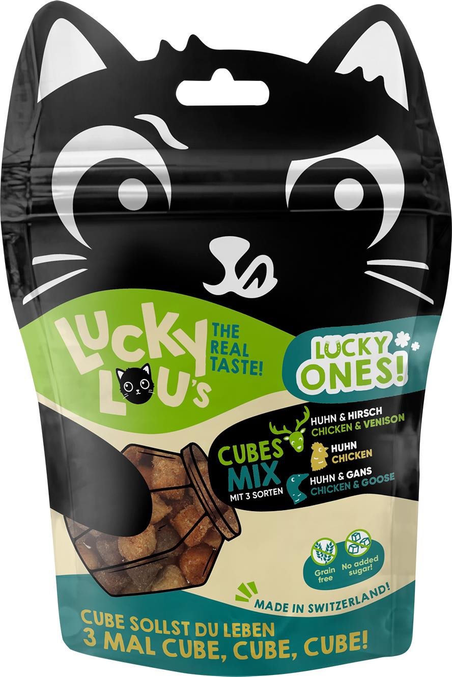 Lucky Lou Lucky Ones Cubes Mixpack 80 g Maškrty pre mačky
