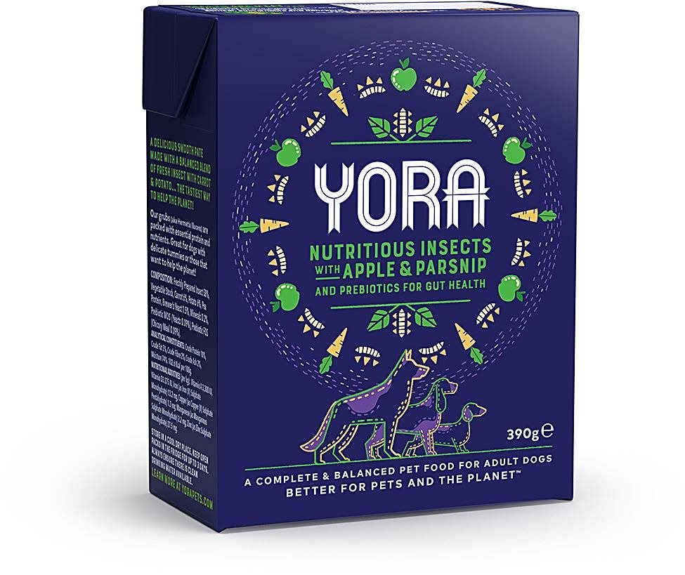 Yora Dog Tetrapack paštéta z hmyzu s jablkom 390 g Paštéta pre psov