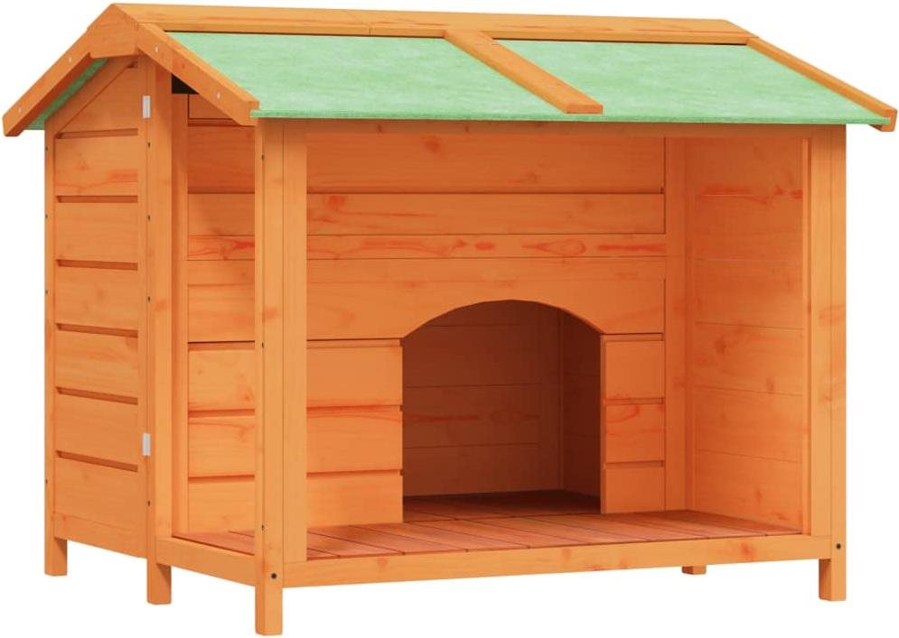SHUMEE Psia búda hnedá 96 × 87 × 80,5 cm masívne borovicové drevo...