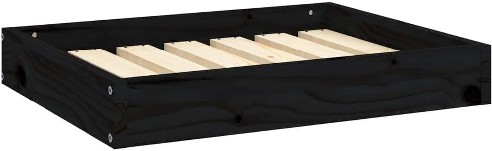 SHUMEE Pelech pre psov čierny 61,5 × 49 × 9 cm masívna borovica...