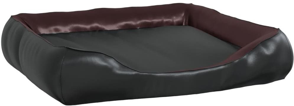SHUMEE Pelech pre psov čierno-hnedý 80 × 68 × 23 cm umelá koža Pelech