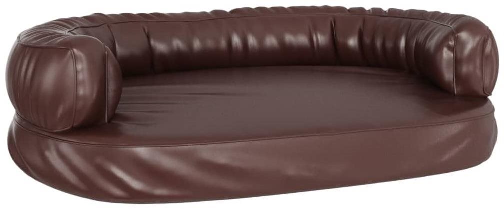 SHUMEE Ergonomický molitanový pelech pre psov hnedý 75 × 53 cm...