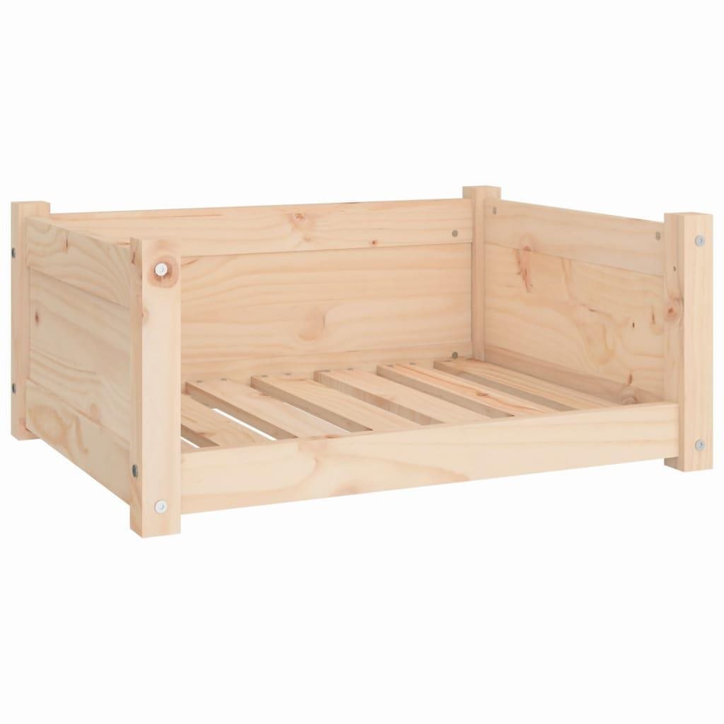 SHUMEE Pelech pre psov 65,5 × 50,5 × 28 cm masívna borovica Pelech