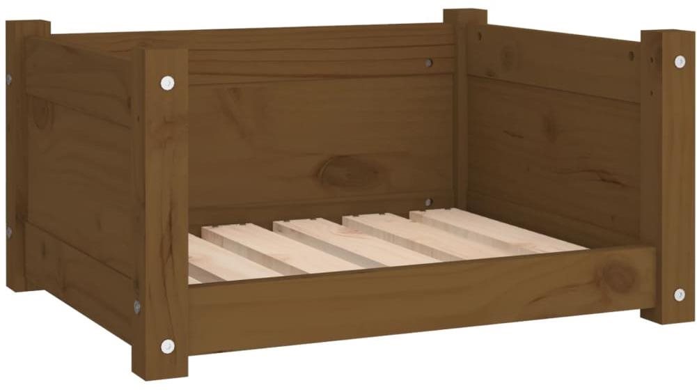 SHUMEE Pelech pre psov medovo hnedý 55,5 × 45,5 × 28 cm masívna...