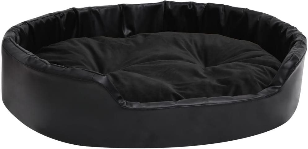 SHUMEE Pelech pre psov čierny 90 × 79 × 20 cm plyš a umelá koža...