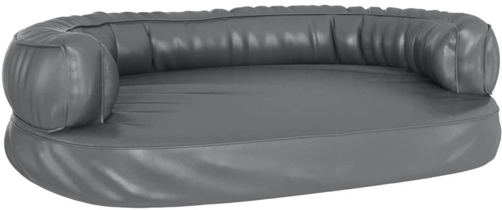 SHUMEE Ergonomický molitanový pelech pre psov sivý 88 × 65 cm umelá...