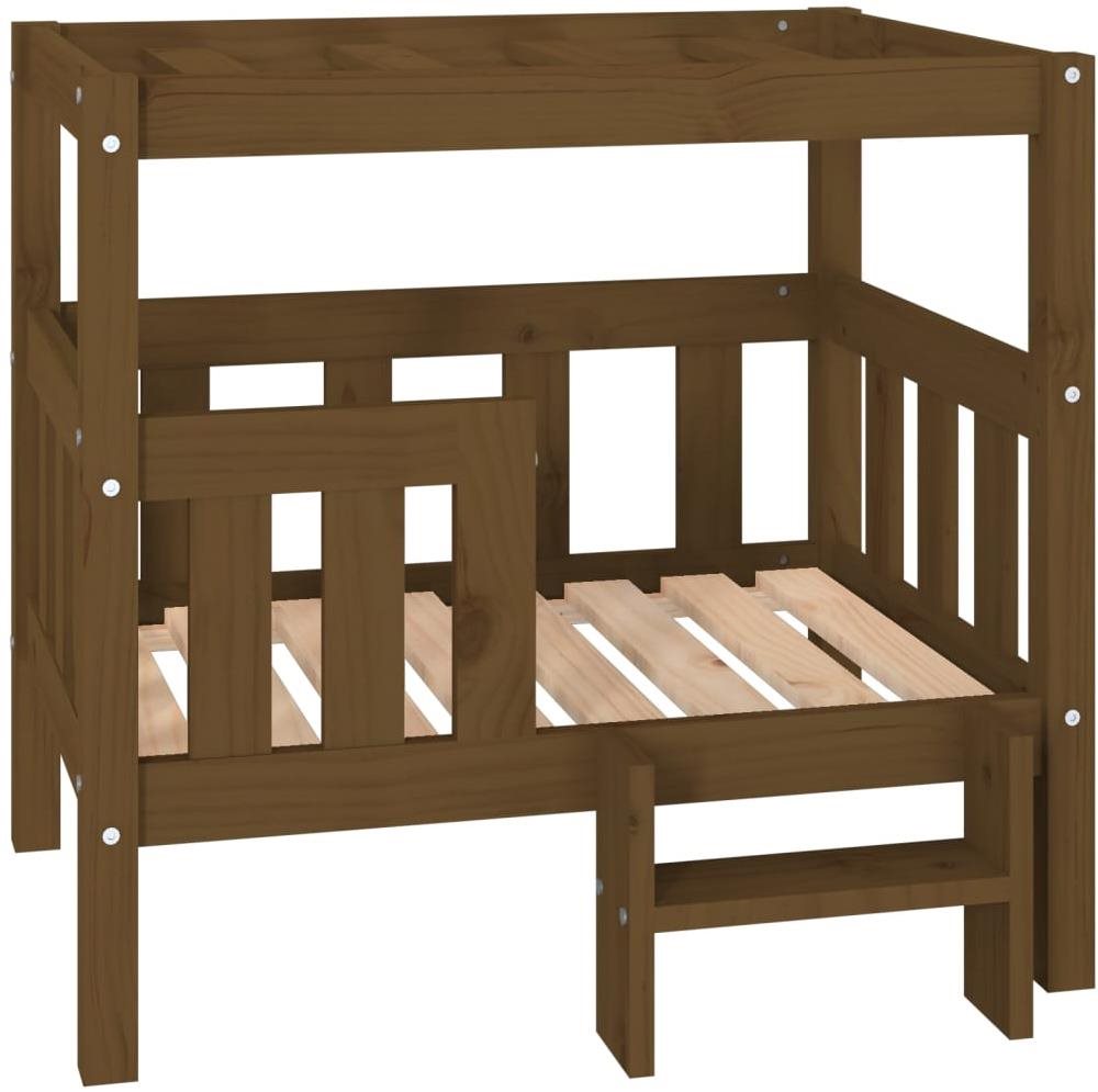 SHUMEE Pelech pre psov medovo hnedý 75,5 × 63,5 × 70 cm masívna...