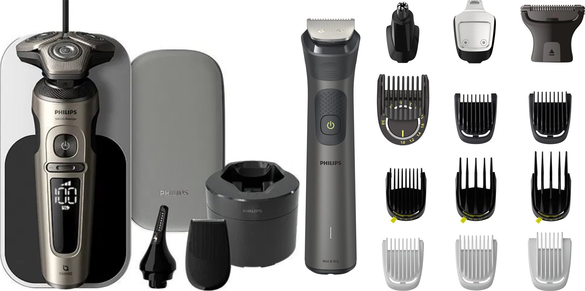 Philips Series 9000 Prestige Wet & Dry SP9883/36 + Philips Series...