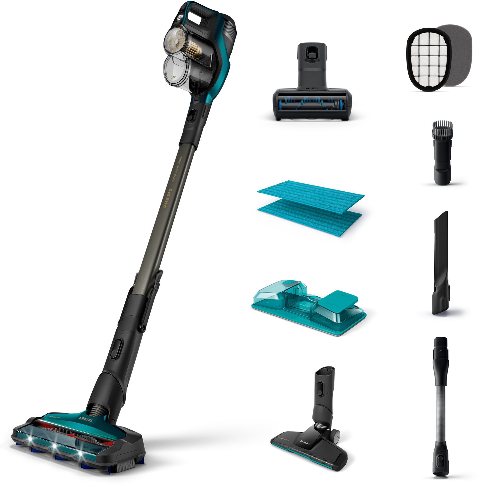 Philips 8000 Series Aqua 3v1 XC8149/01 Tyčový vysávač