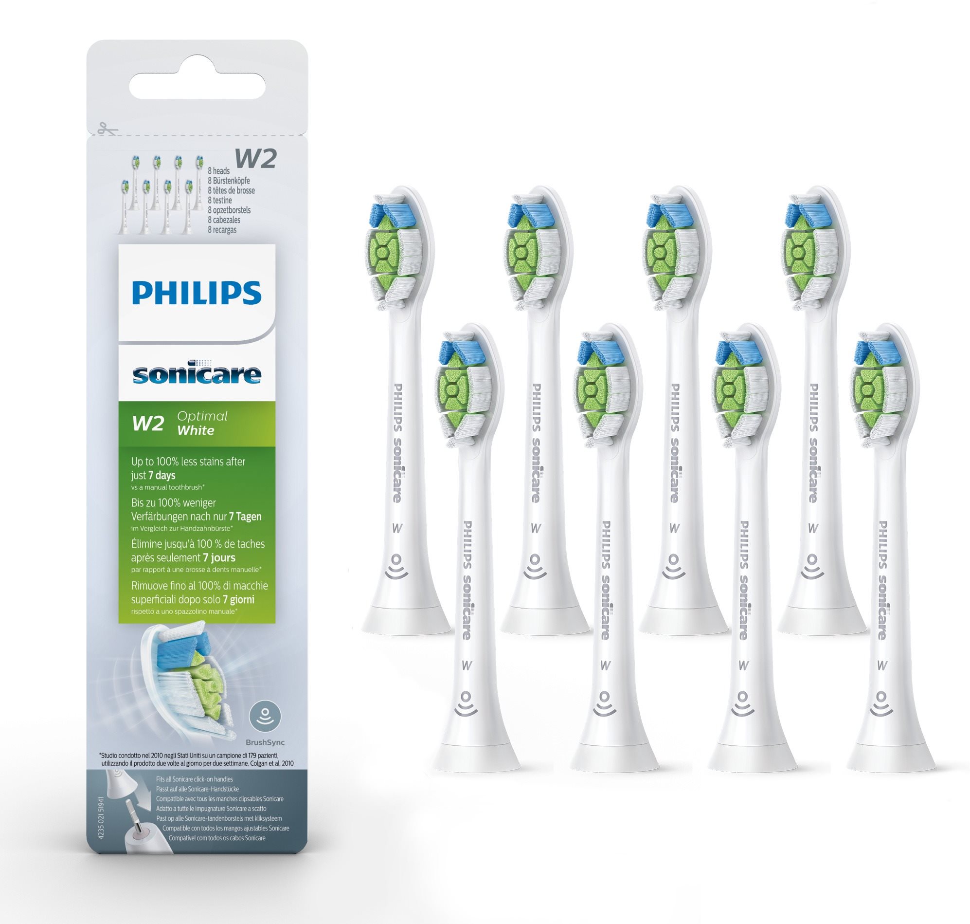 Philips Sonicare Optimal White HX6068/12 Ersatzköpfe Standardgröße...