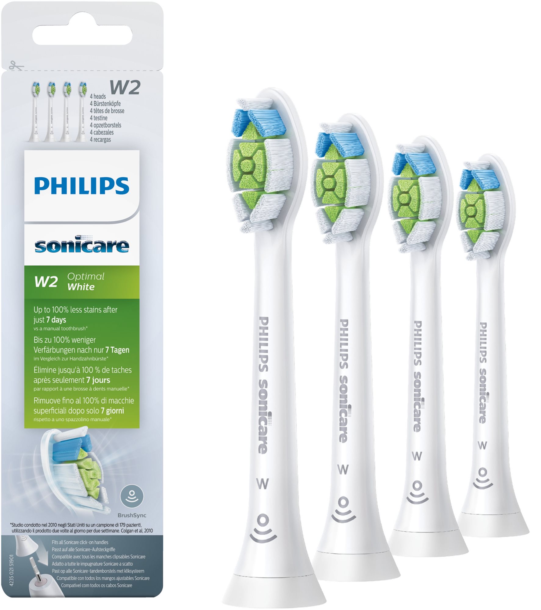 Philips Sonicare W Optimal White HX6064/10, 4db Elektromos fogkefe...