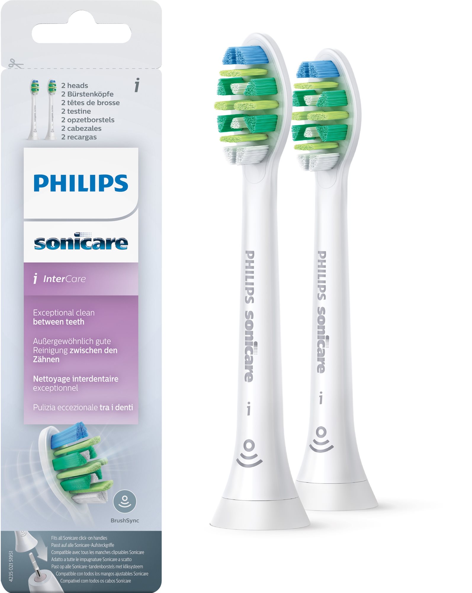 Philips Sonicare InterCare HX9002/10 Bürstenkopf - 2 Stück...