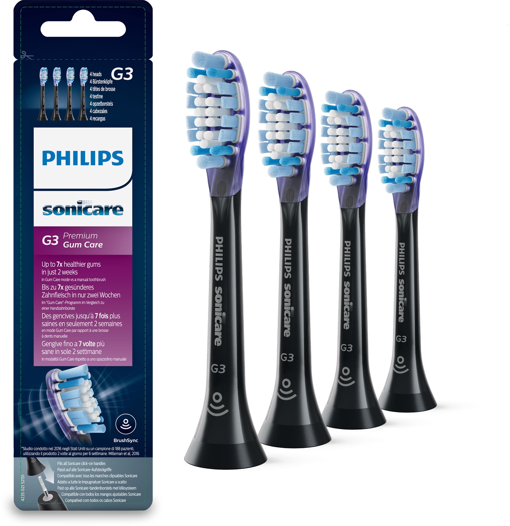 Philips Sonicare G3 Premium Gum Care HX9054/33 Bürstenkopf - 4...