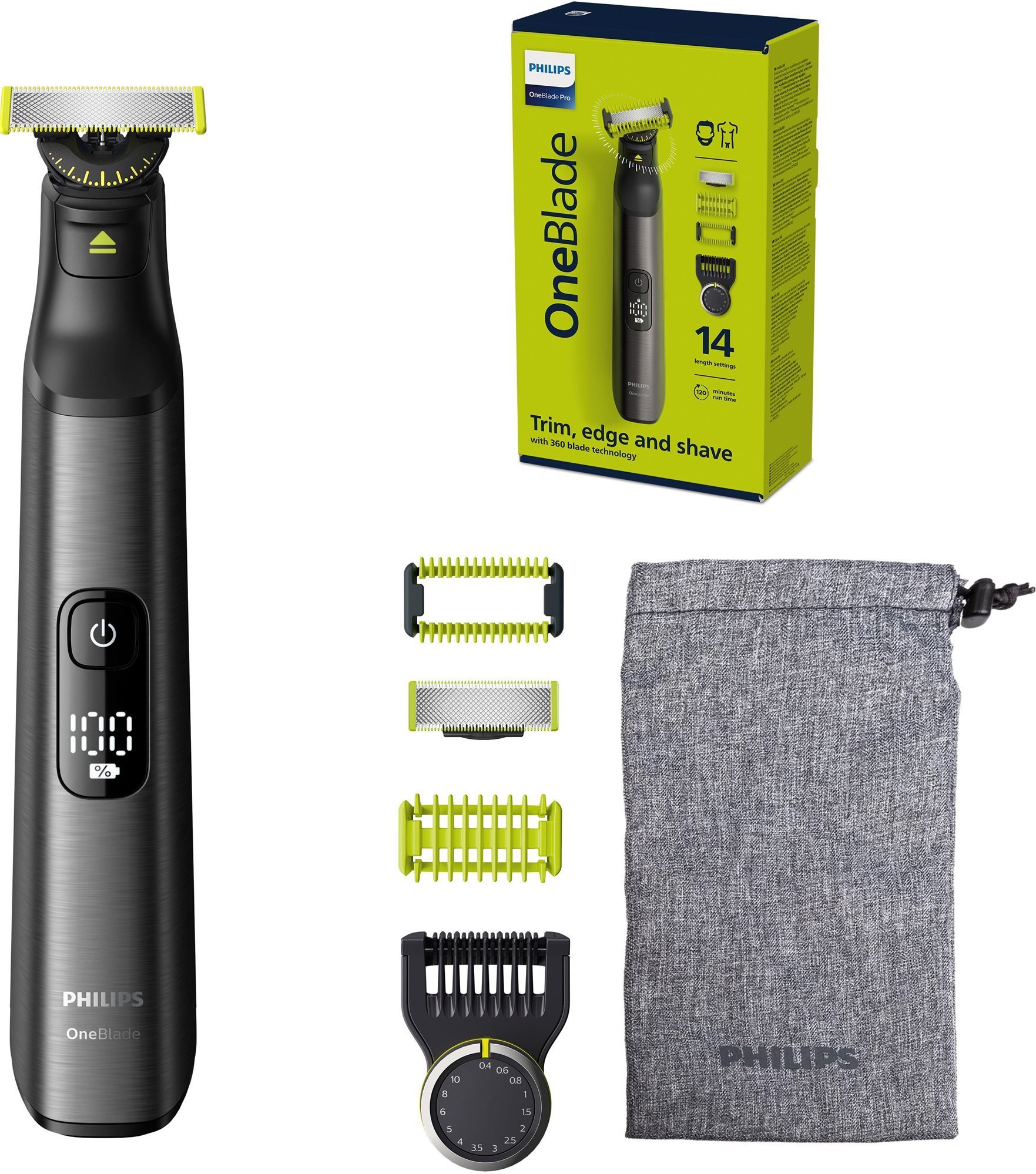 Philips OneBlade Pro 360 na tvár a telo QP6551/30 Zastrihávač