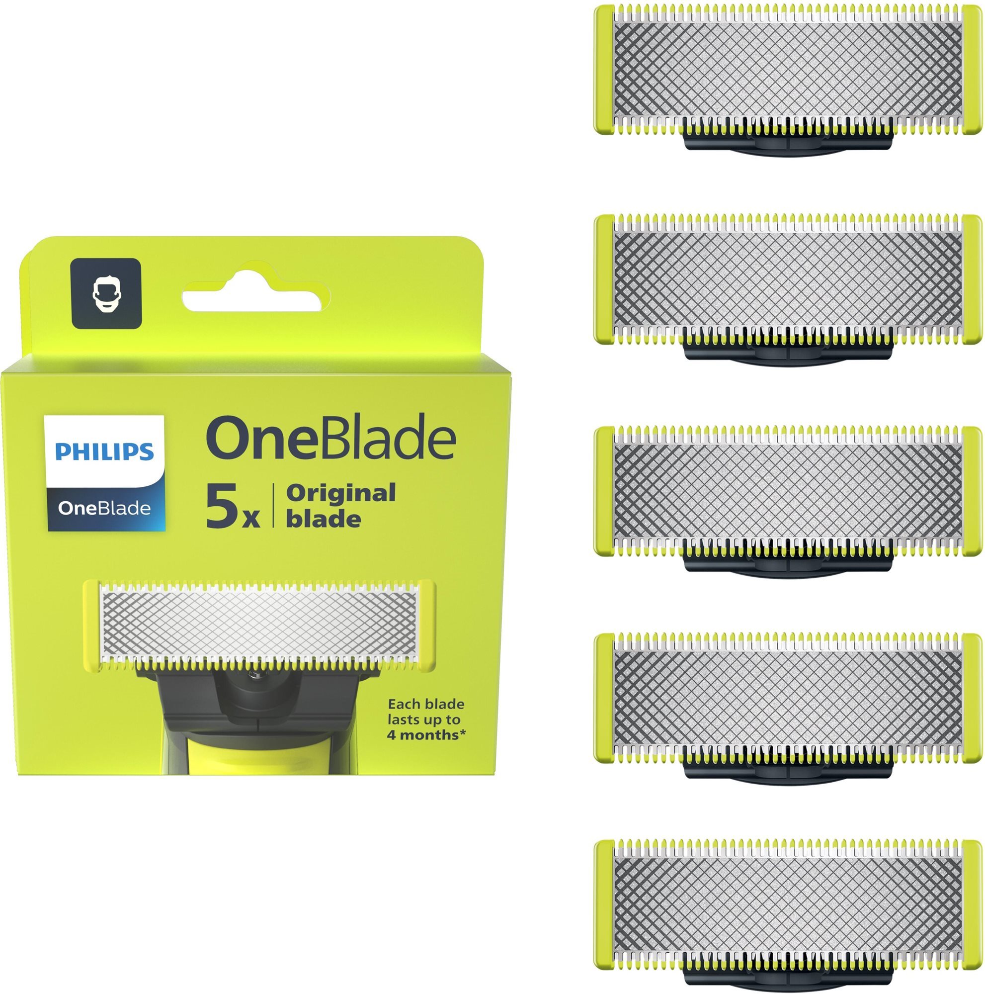 Philips OneBlade QP250/50 pótpenge, 5 db Férfi borotvabetét