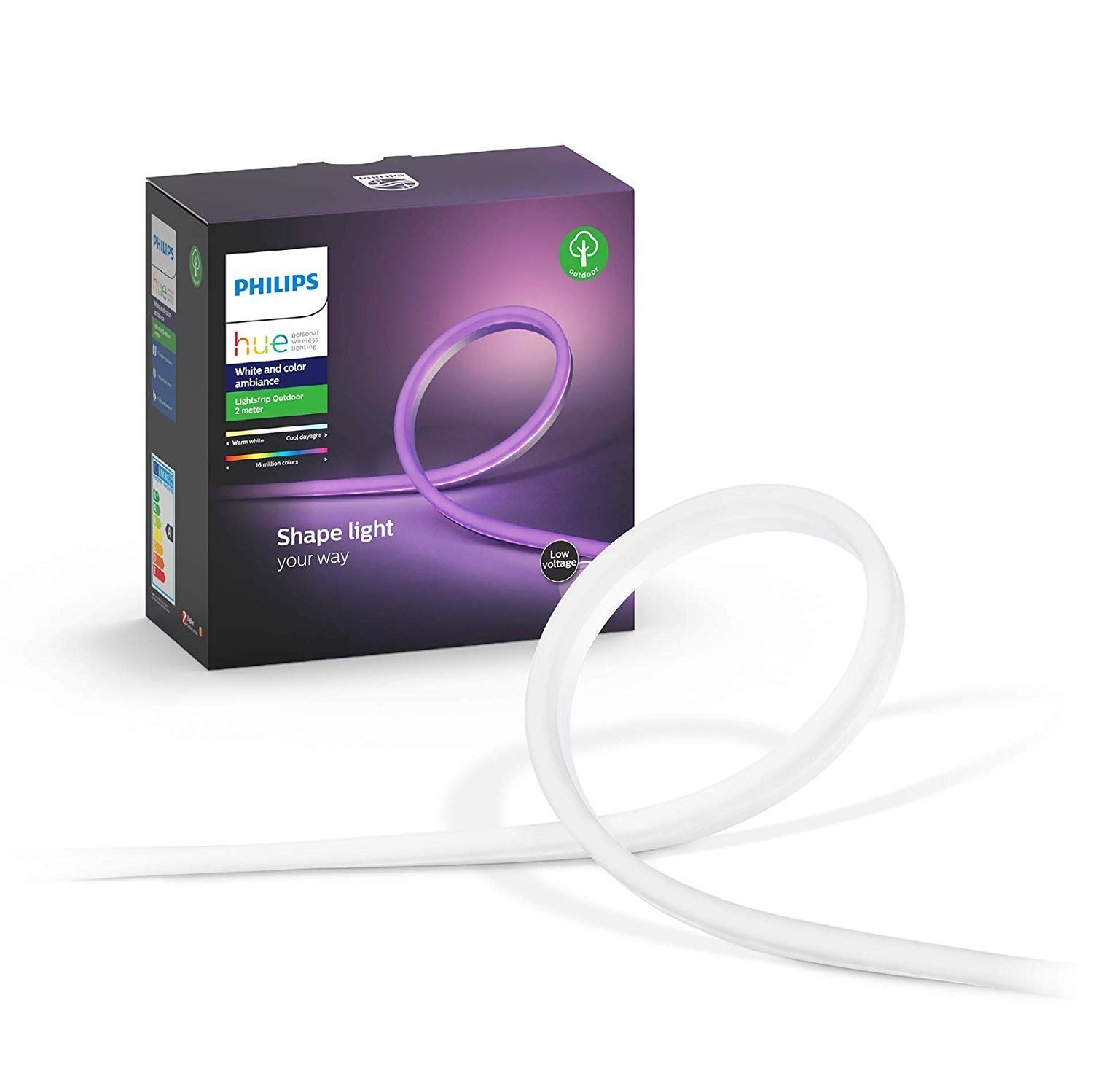 Philips Hue White and Color Ambiance Outdoor LightStrips 2M LED...