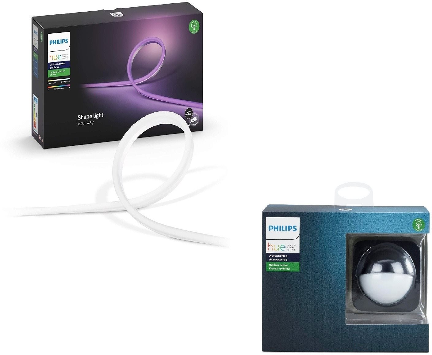 Hue Lightstrip Outdoor 5m EU + Philips Hue Outdoor sensor EU LED...
