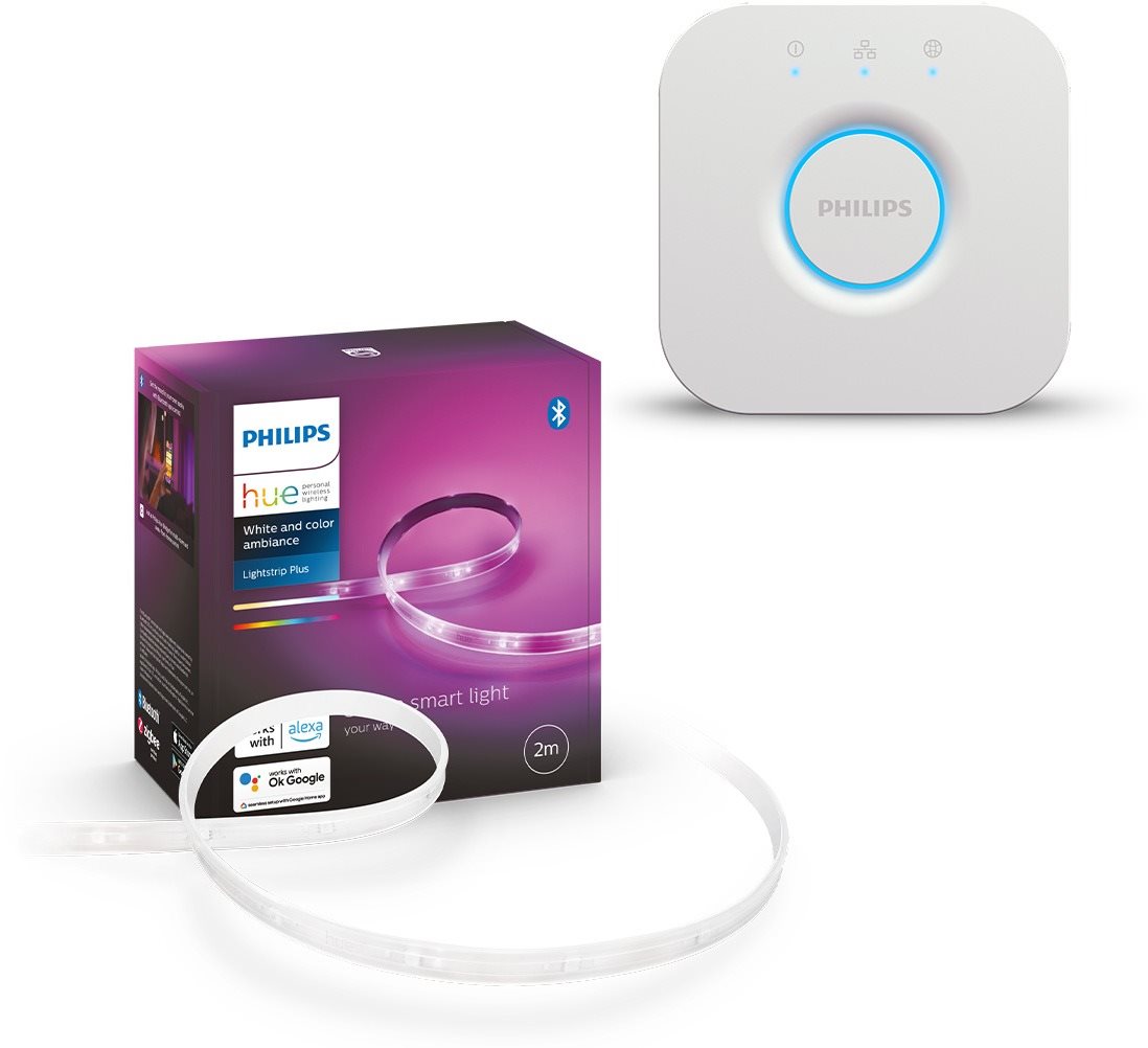 Philips Hue LightStrip Plus v4 + Bridge 2.0 LED-Streifen
