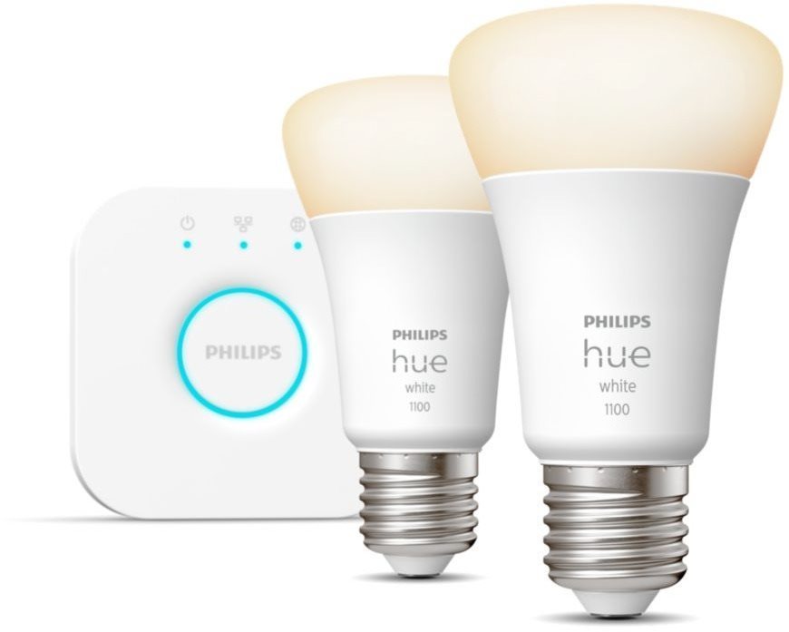 Philips Hue White 9.5W 1100 E27 petit starter kit Ampoule LED