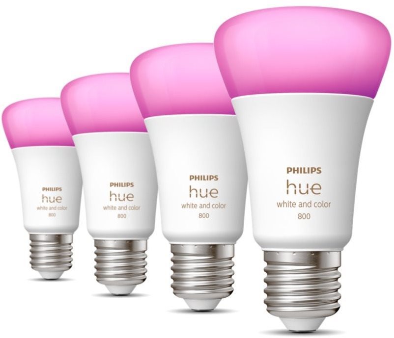 Philips Hue White and Color Ambiance 6.5W 800 E27 - 4 Stück LED-Birne