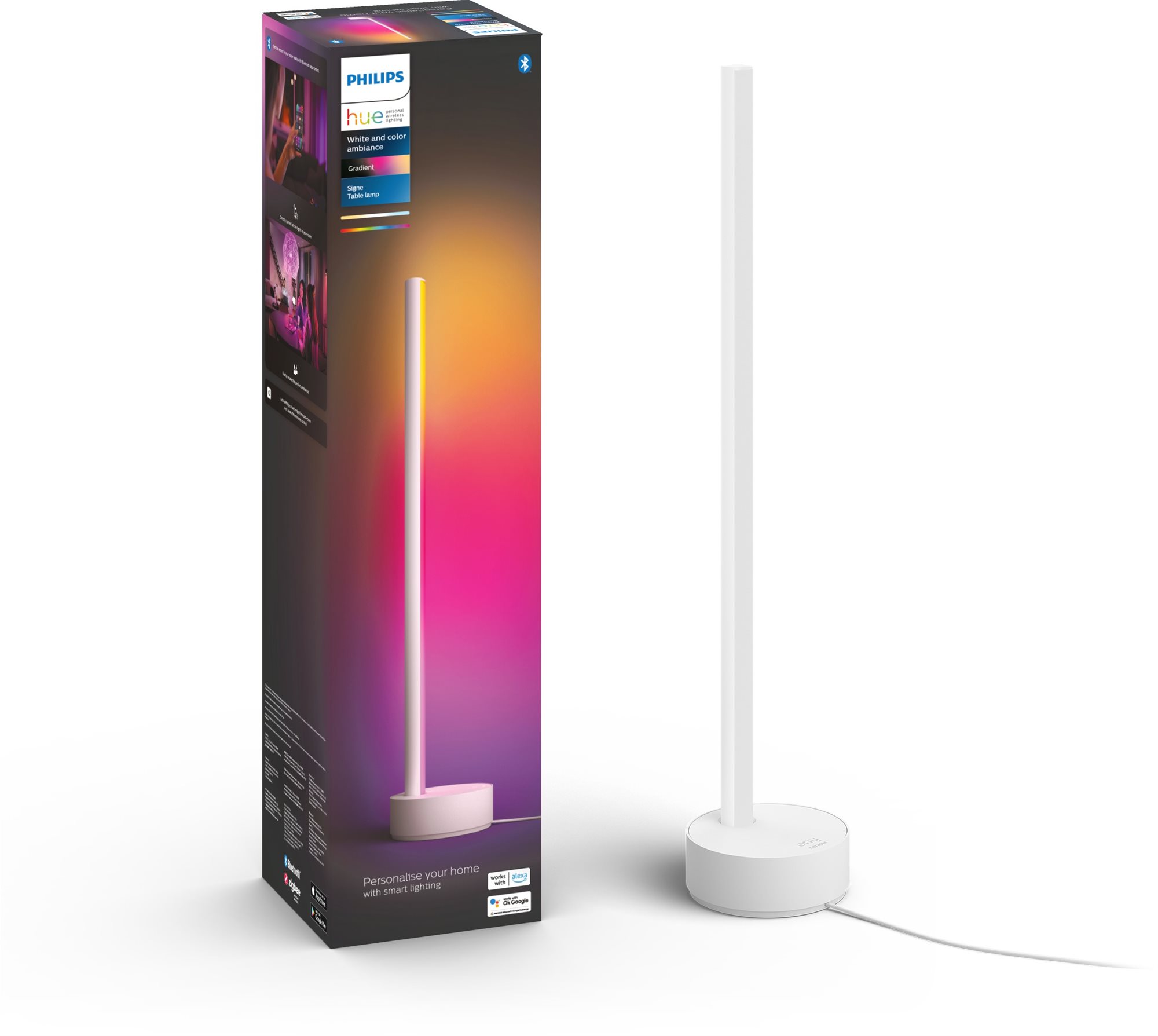 Philips Hue Gradient Signe Tisch weiß Tischlampe