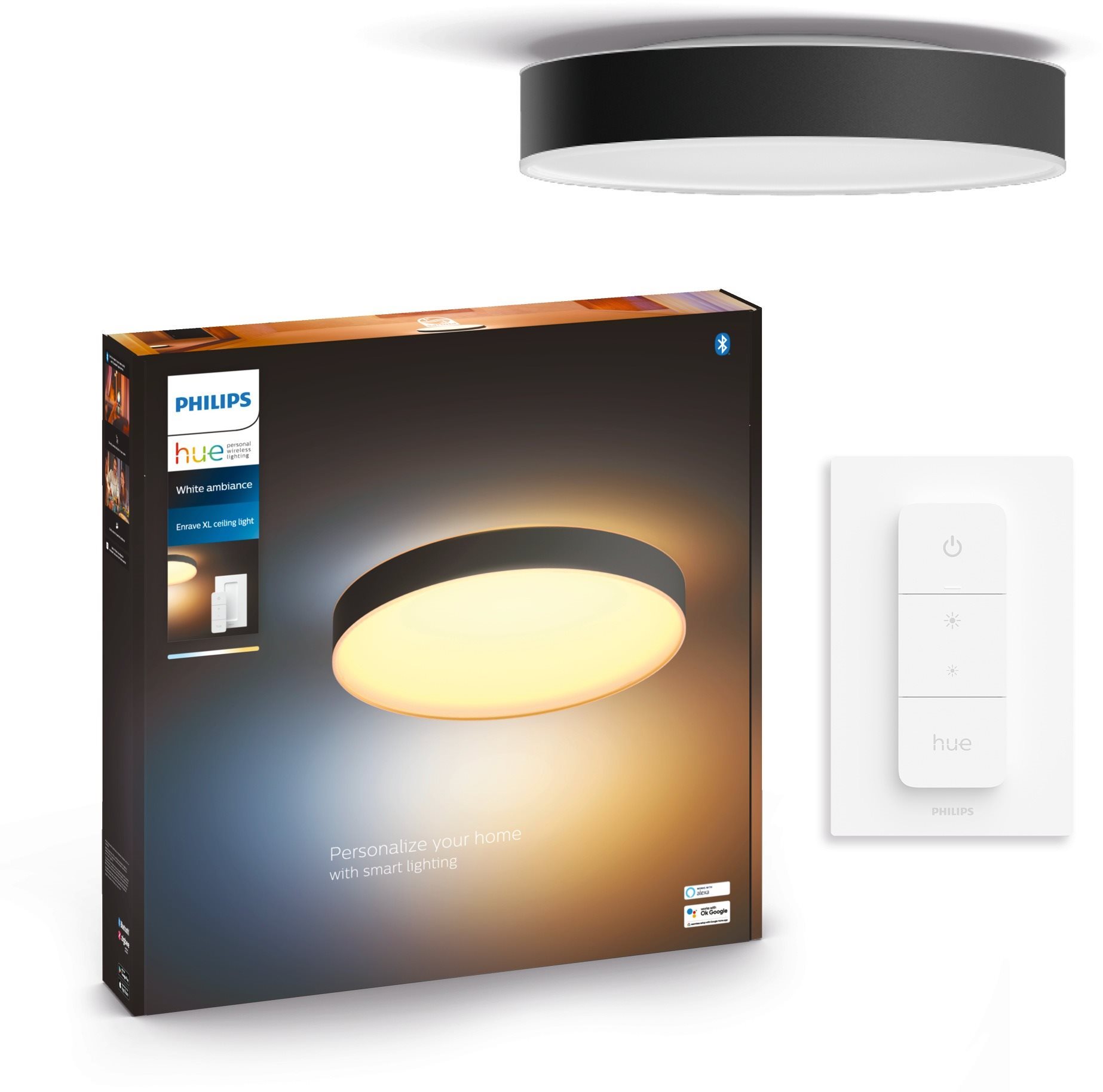Philips Hue Enrave XL fekete Mennyezeti lámpa