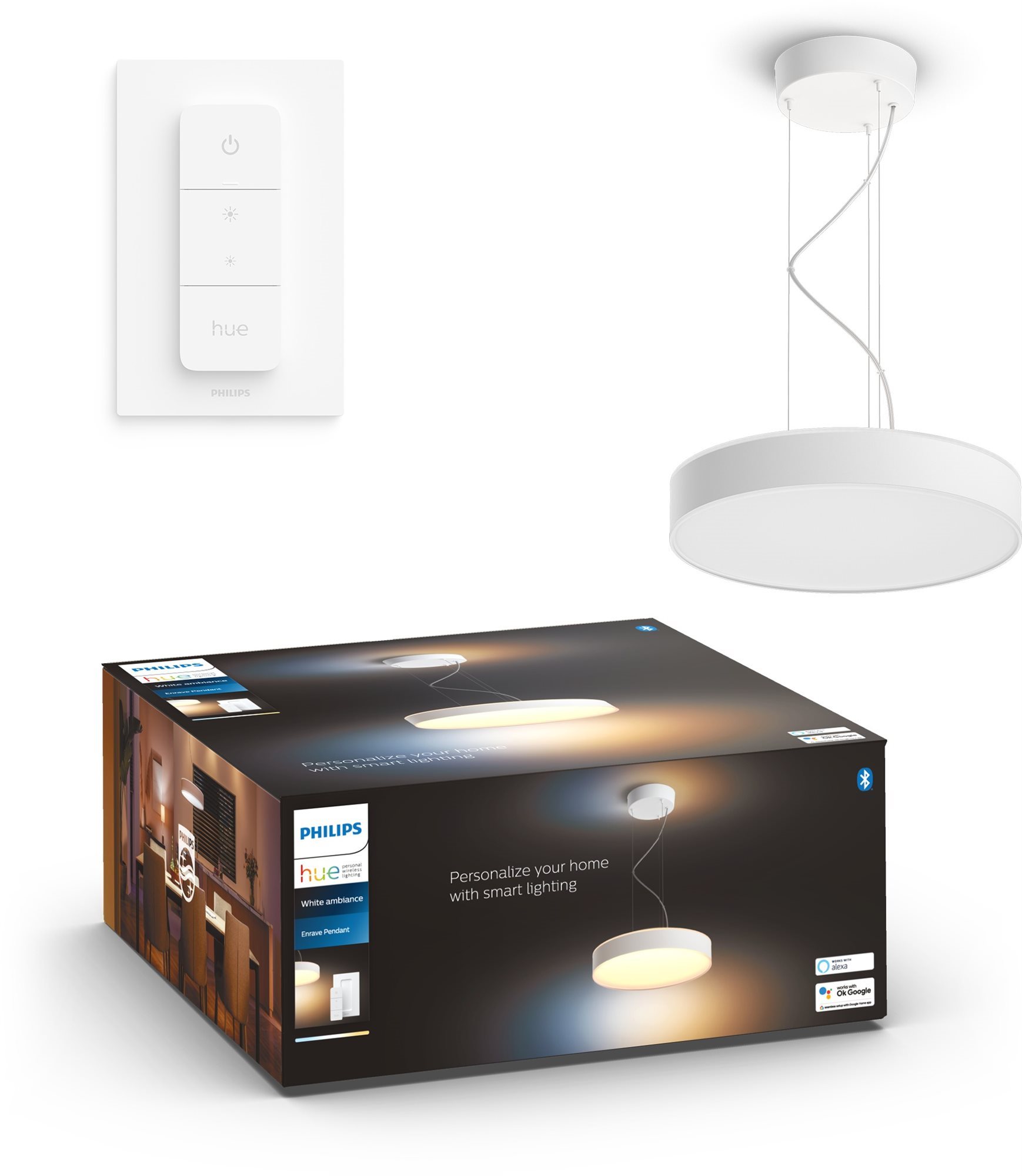 Philips Hue Enrave Pendelleuchte - weiß Deckenleuchte