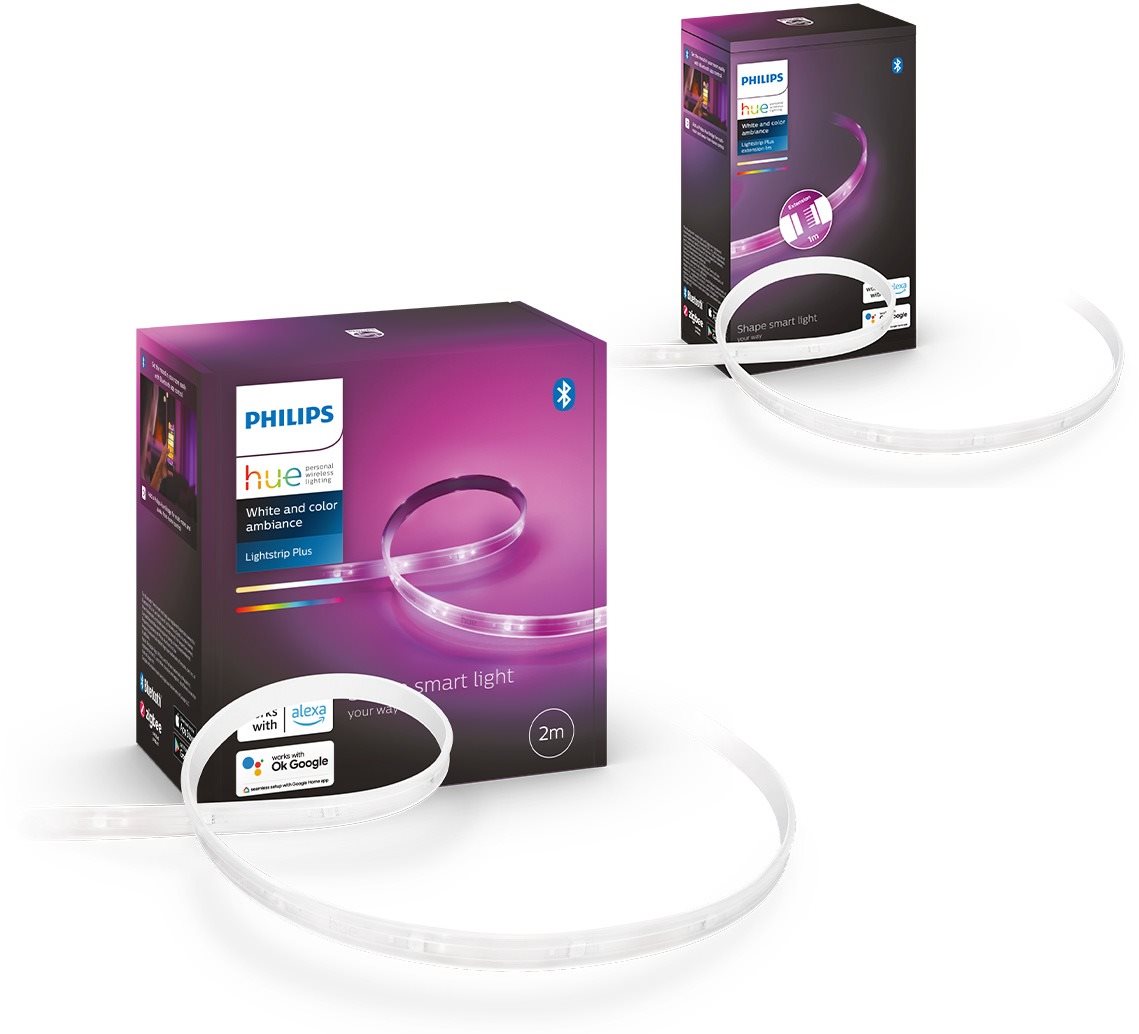 Philips Hue LightStrip Plus v4 + LightStrip Plus v4 extension LED...
