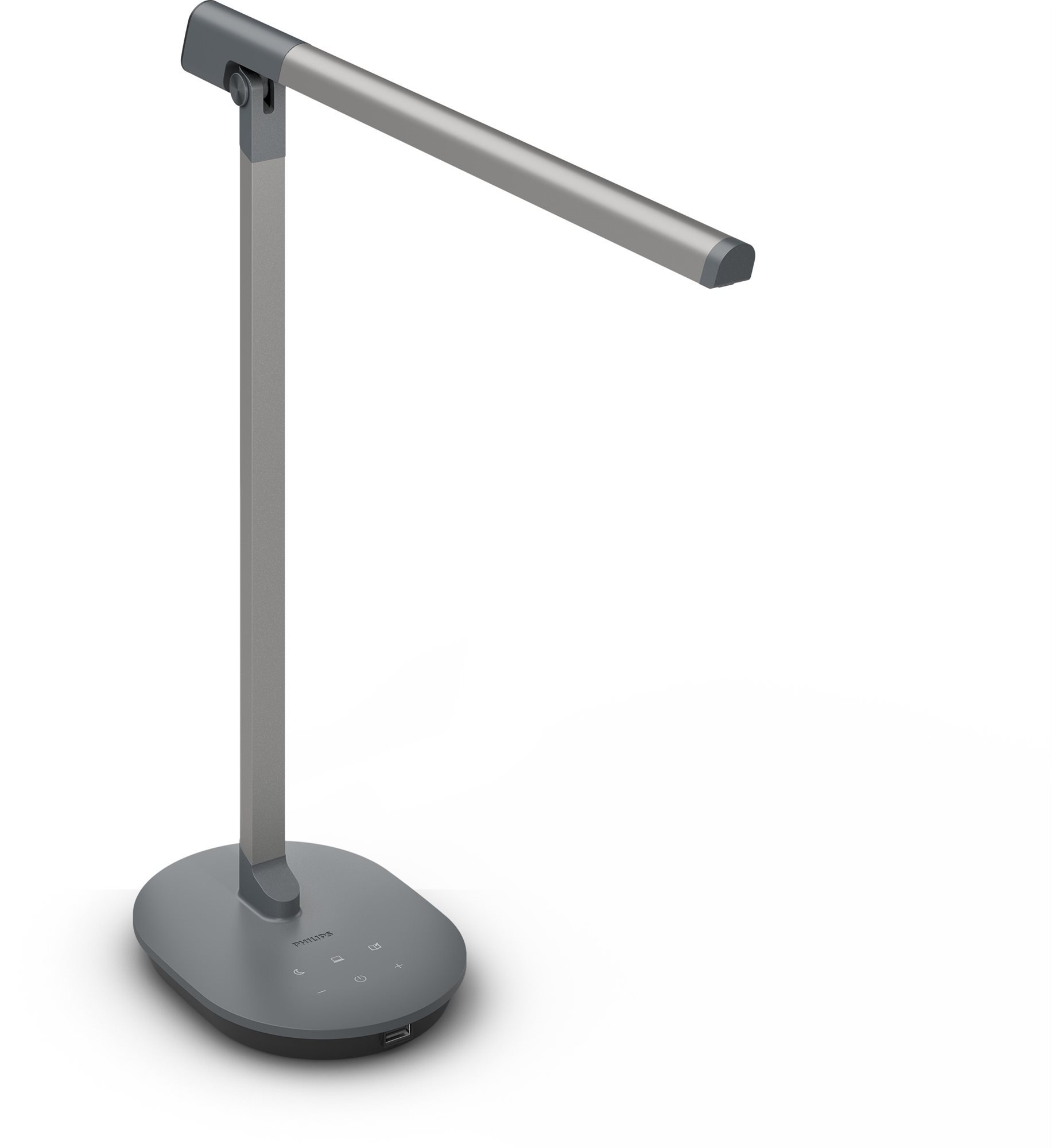 Philips stolová lampička Sword tmavosivá Stolová lampa