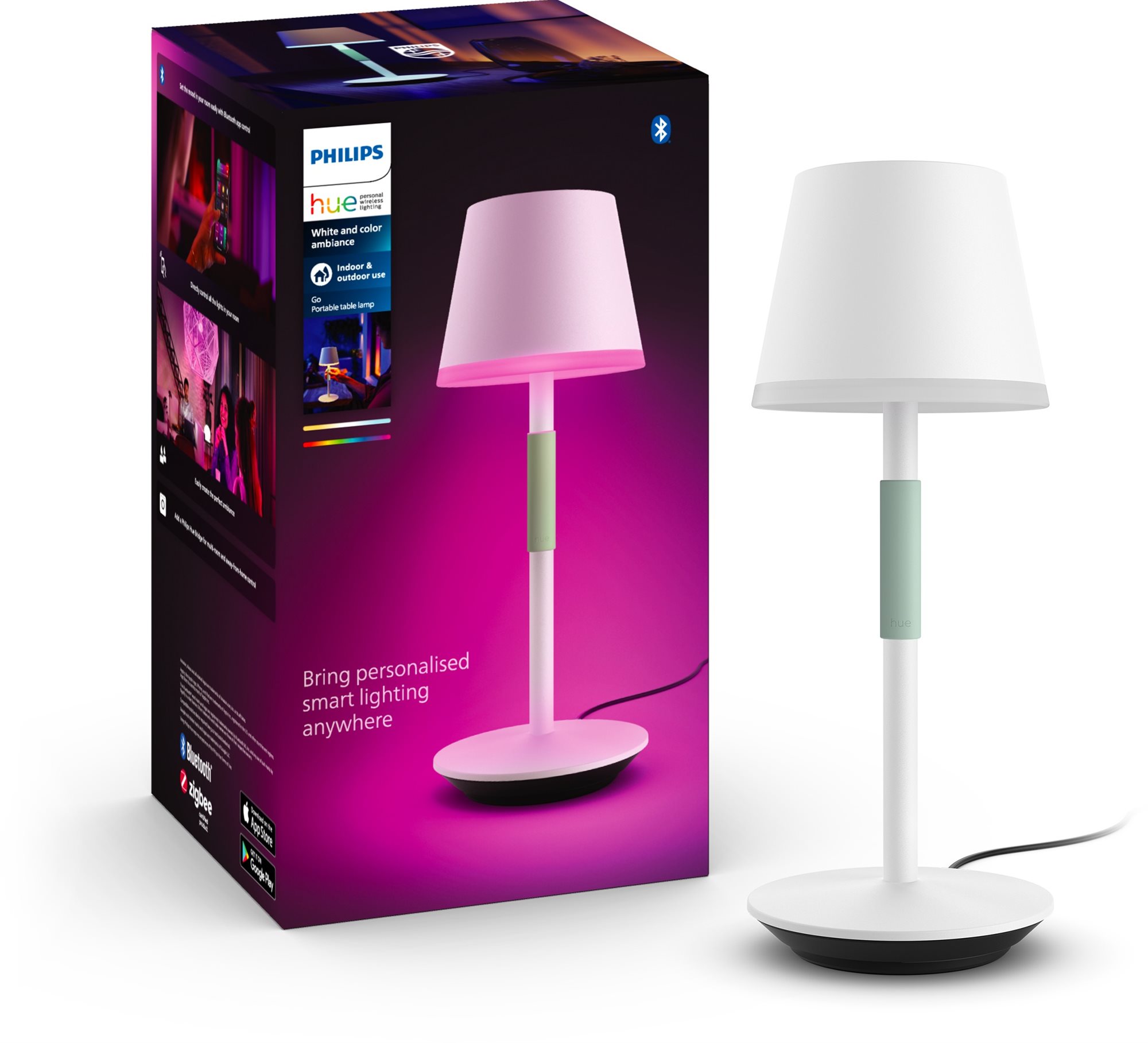 Philips Hue Go tragbare Tischlampe weiß Tischlampe