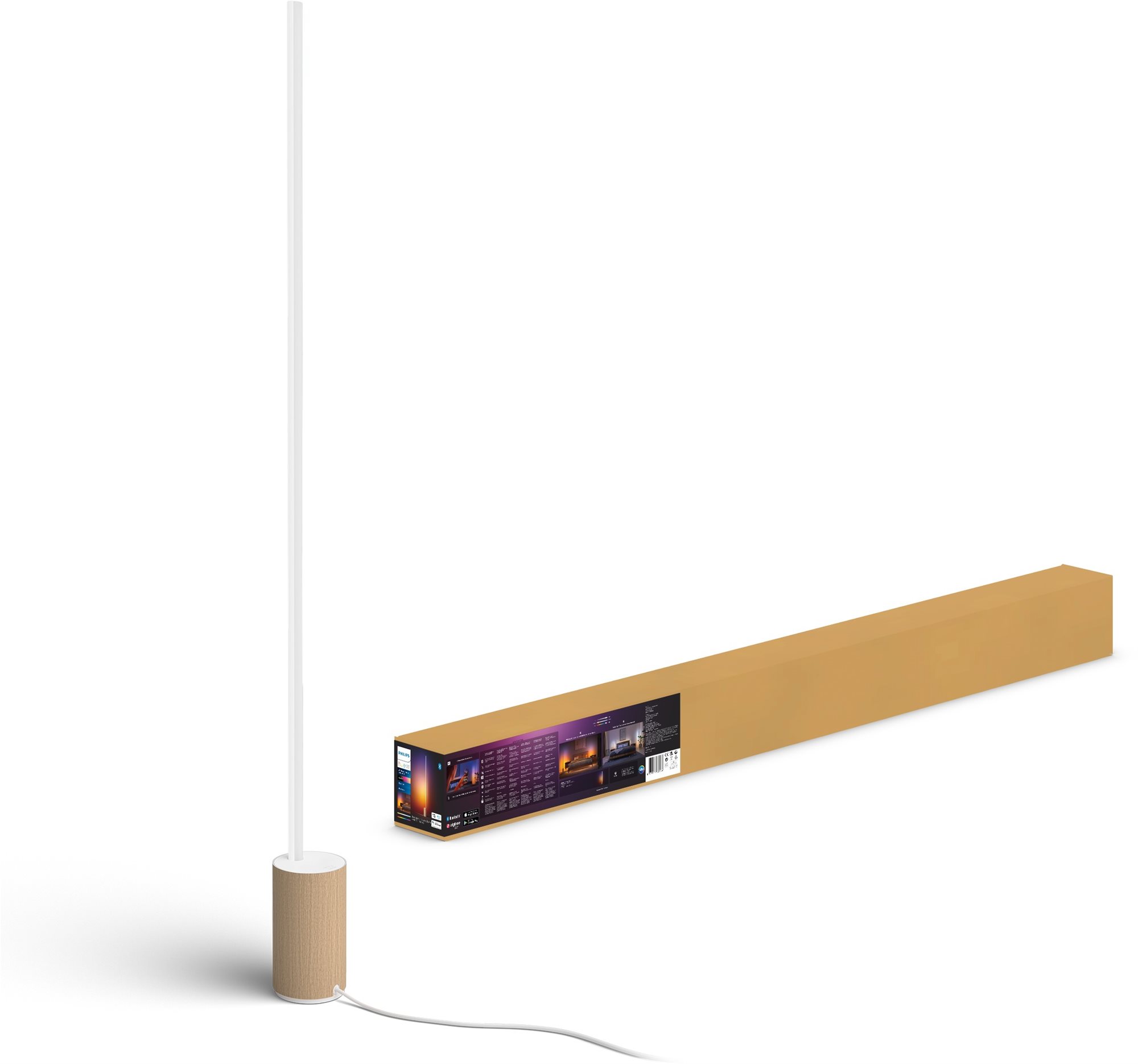 Philips Hue Gradient Signe állólámpa tölgy Állólámpa