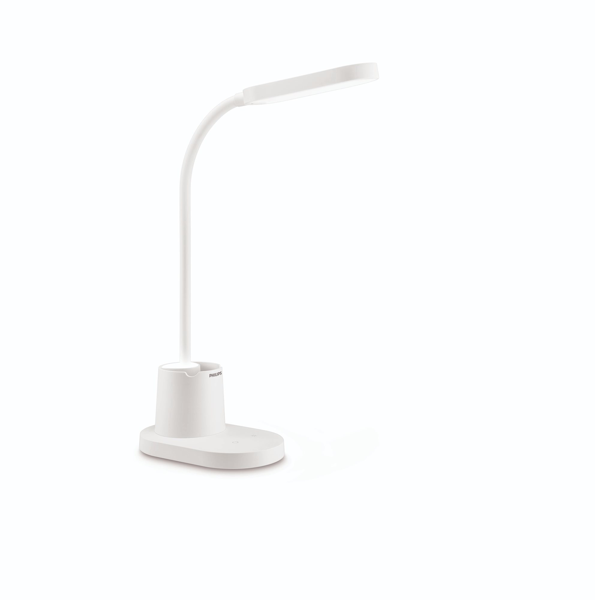 Philips stolná lampička Bucket biela Stolová lampa