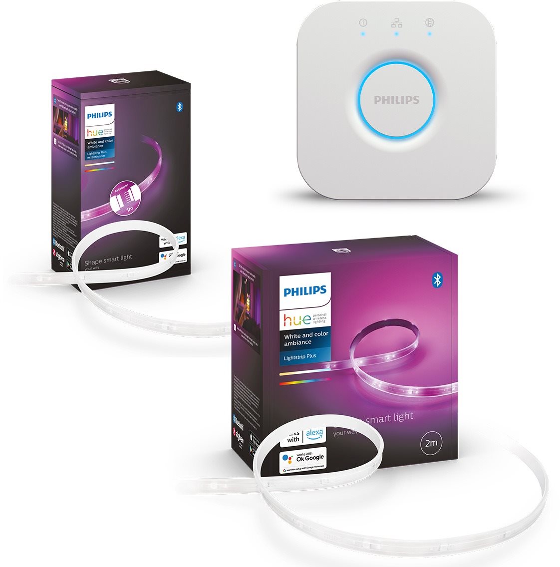 Hue Lightstrip Plus V4 EMEA 2m base kit + Hue Lightstrip Plus V4...