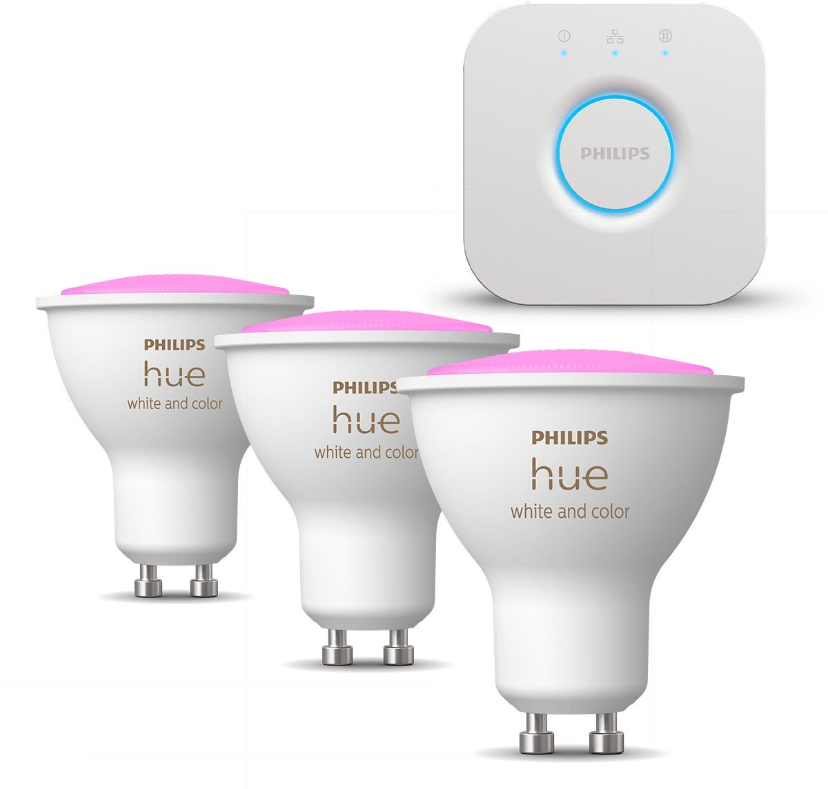 Philips HueWCA 4.3W GU10 EUR + Philips HueWCA 4.3W GU10 2P EUR +...