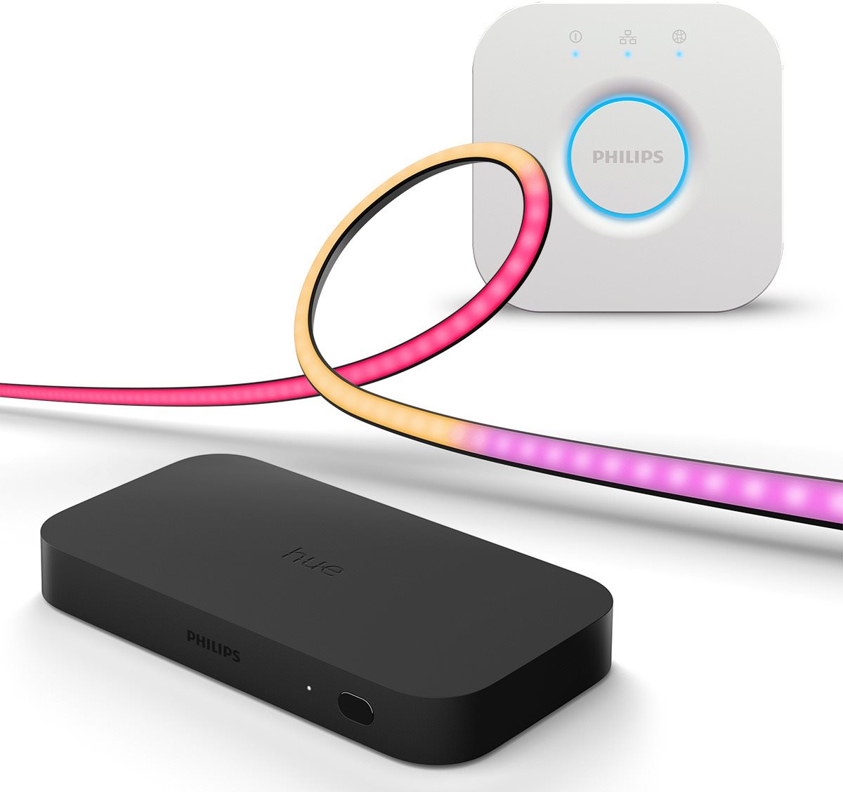 Hue Play gradient lightstrip 55" EU + Philips Hue HDMI Sync Box...