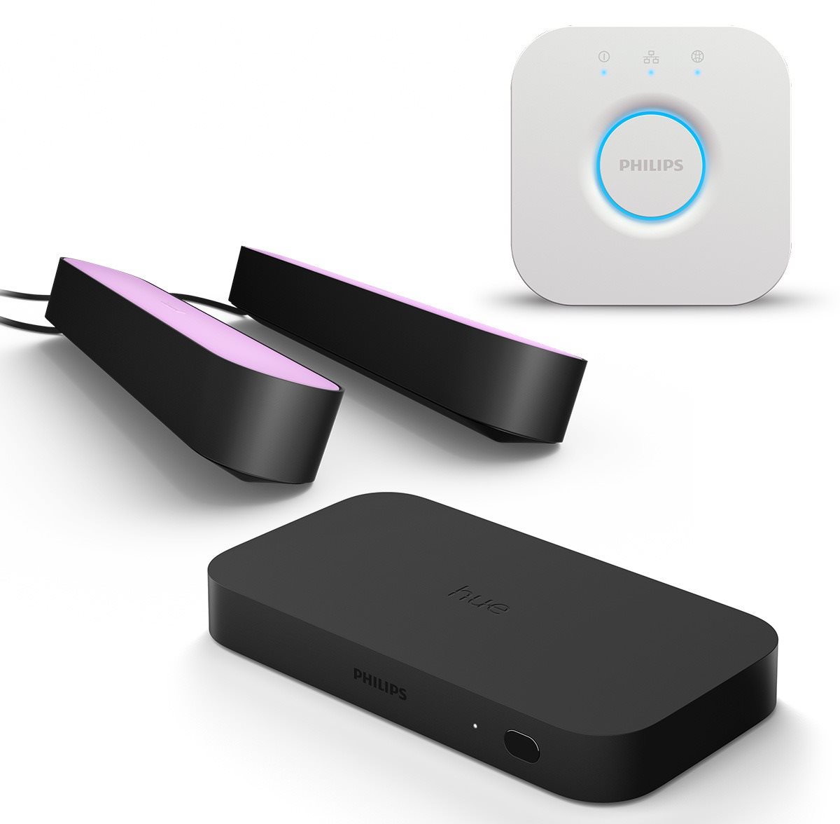 Philips Hue HDMI Sync Box EMEA + Philips HUE Bridge EU + COL HUE...