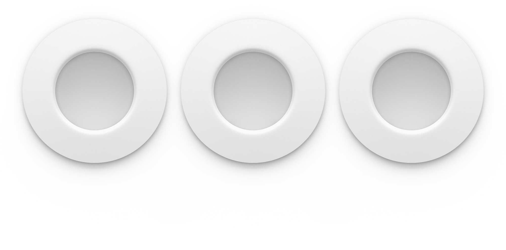 Philips Hue WCA 3 x Slim L, fehér Mennyezeti lámpa