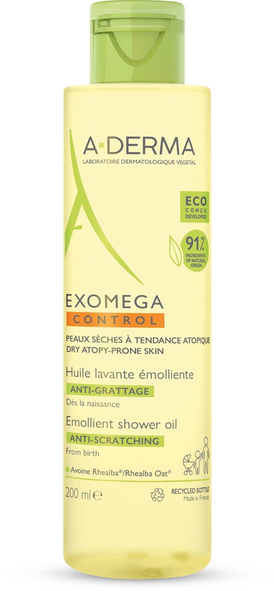 A-DERMA Exomega Control Zvláčňujúci sprchovací olej na suchú kožu...