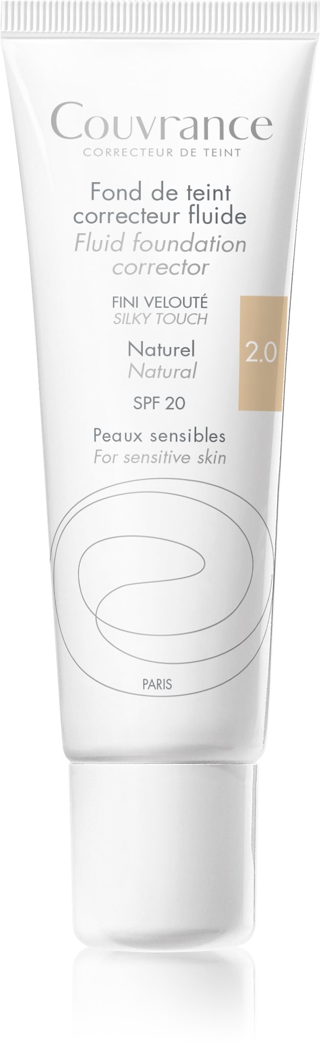 AVENE Couvrance Tekutý make up SPF 20 prirodzený odtieň (2.0) 30 ml...